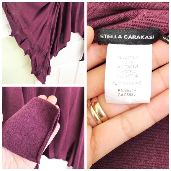 Stella Carakasi Plum long sleeves Open Cardigan - Picture 5 of 5